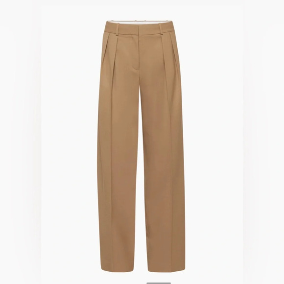 NWT Aritzia Babaton Revue Pants in Saville Size 6 Pleated wool wide-leg trousers - Picture 7 of 16
